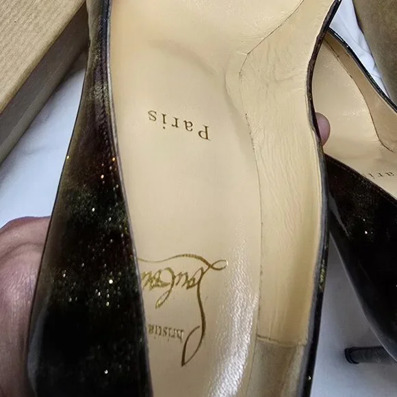 Christian Louboutin Pigalle Follies 100 Patent Milky Way - Picture 5 of 14